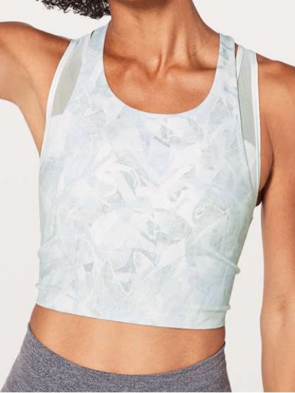 🏃🏽‍♀️lululemon Break Free Nulux Racerback Cropped Tank w built in Sports Bra